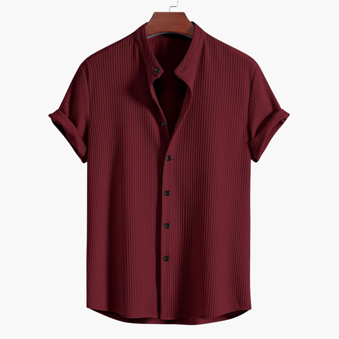Karl™ | Stylish & Comfortable Shirt with Stand Collar for All Occasions