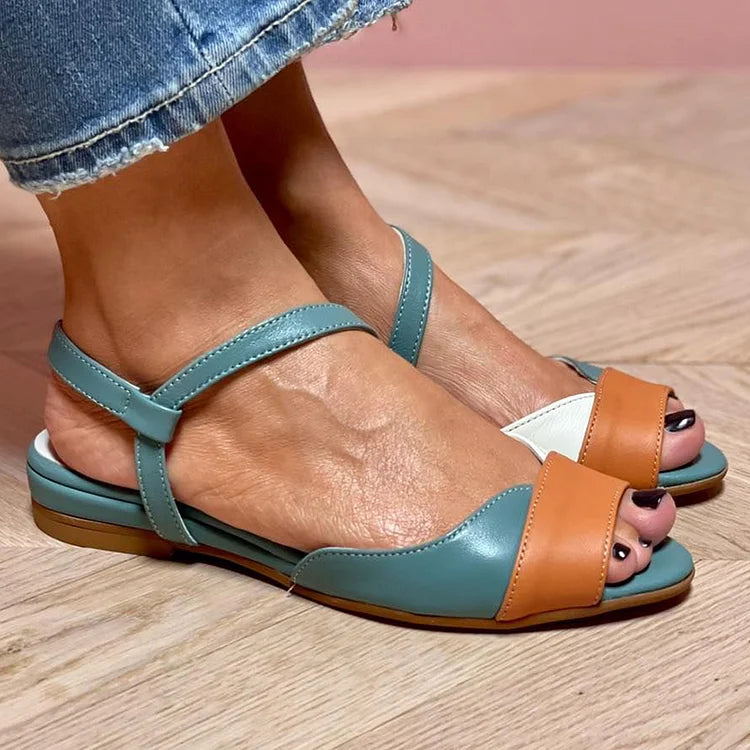 GINEVRA | Elegant Tricolour Open-Toe Sandals for a Sophisticated Look