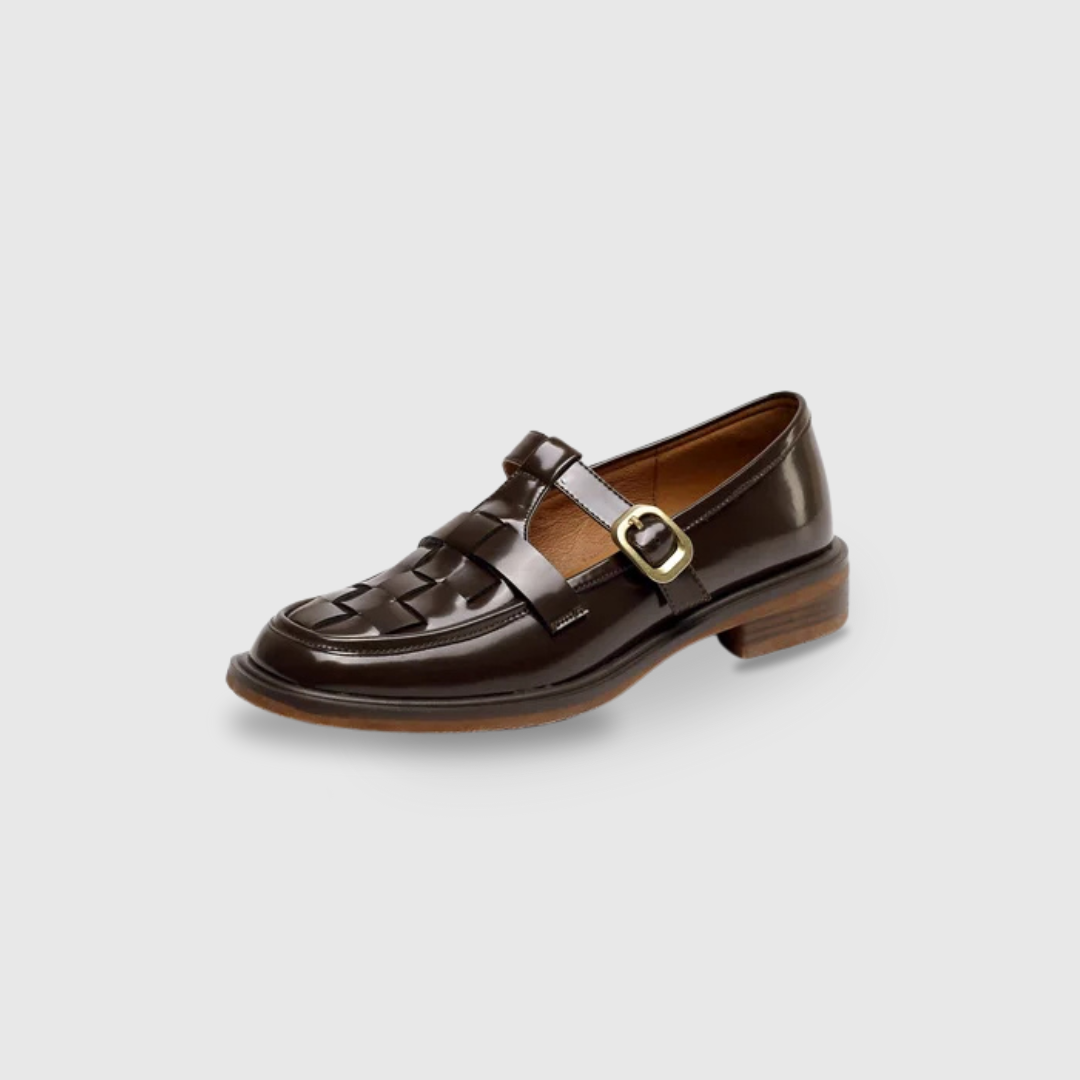Genuine Leather Retro Flats
