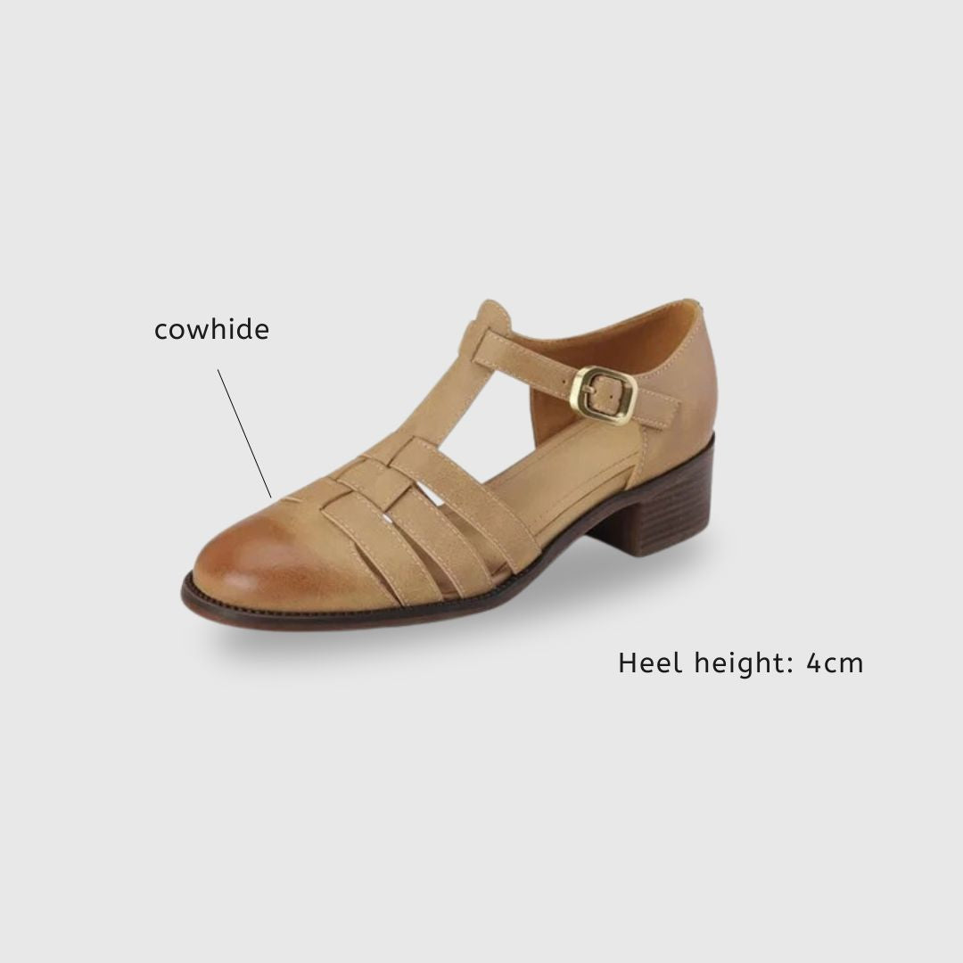 Chunky Heel Round Toe Sandals