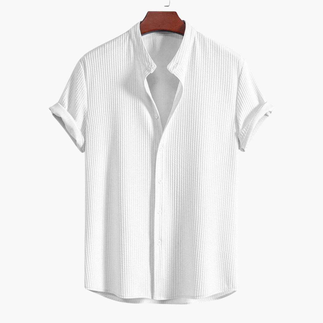 Karl™ | Stylish & Comfortable Shirt with Stand Collar for All Occasions