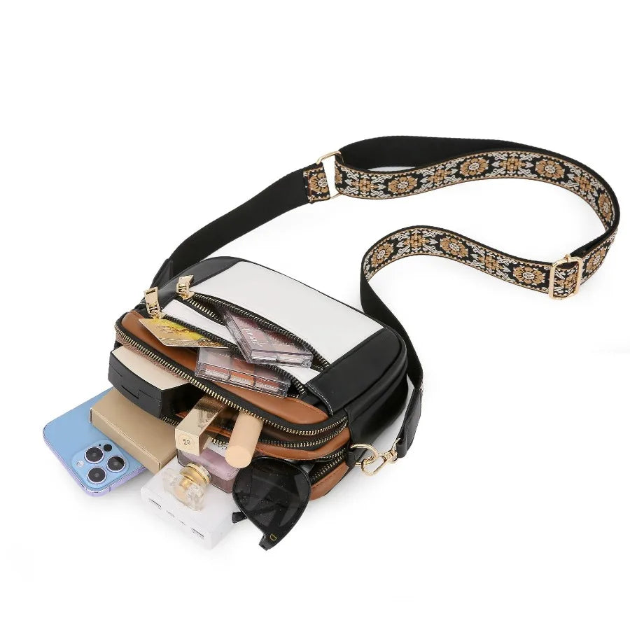 Ayla Refined Leather Shoulder Bag with Adjustable Strap