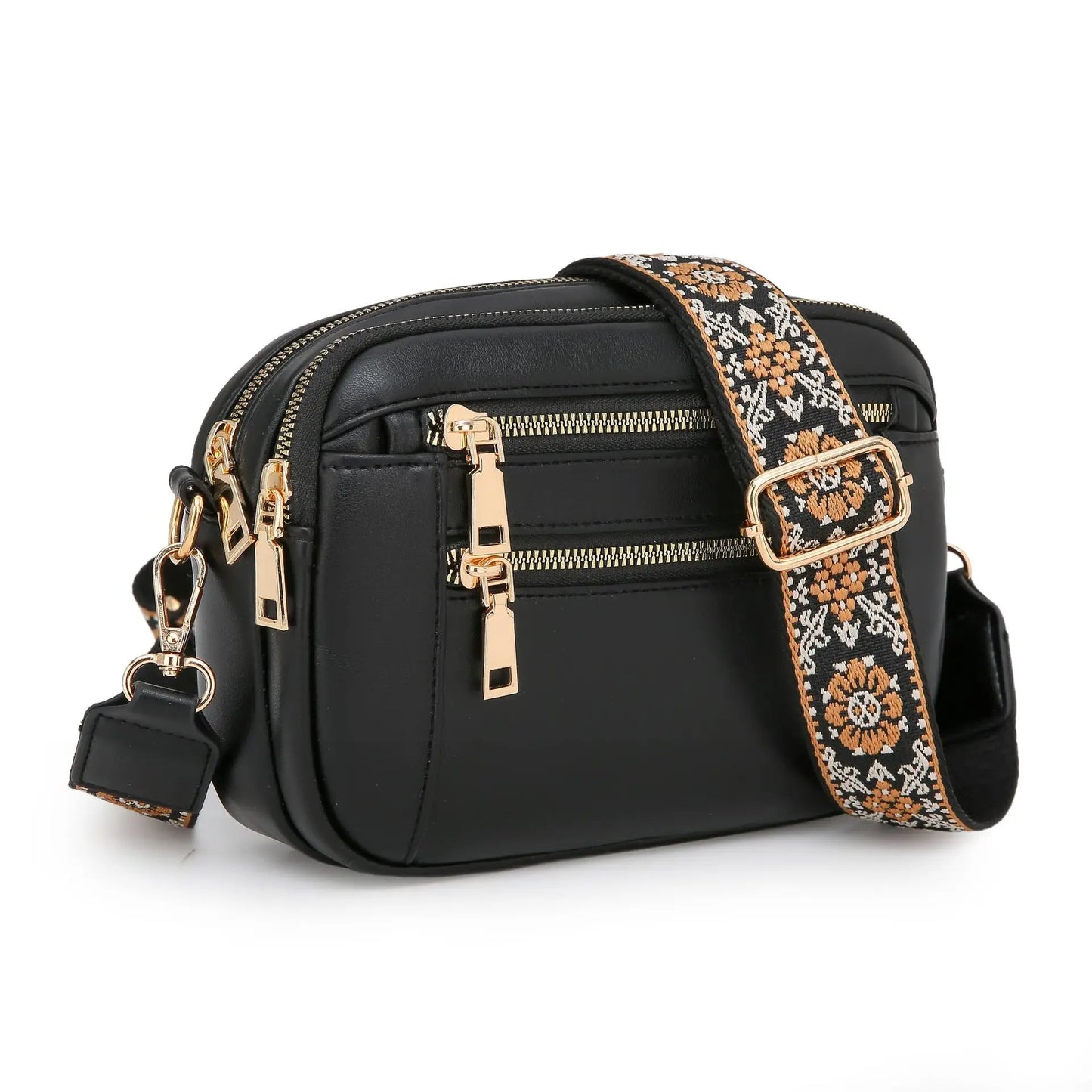 Ayla Refined Leather Shoulder Bag with Adjustable Strap