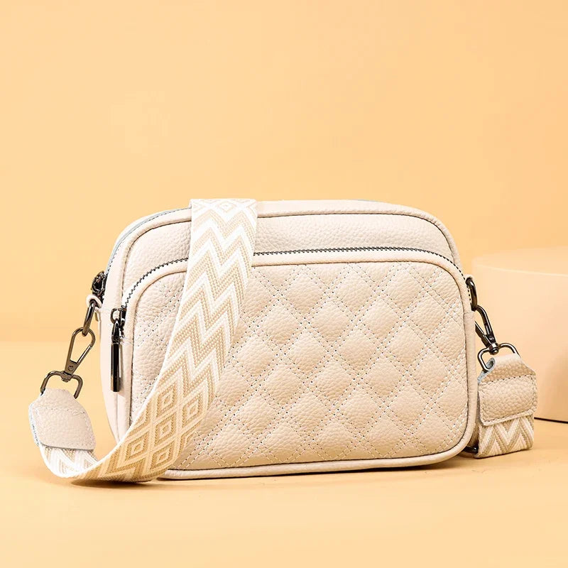 Josie Refined Leather Shoulder Bag – Elegant Adjustable Carry