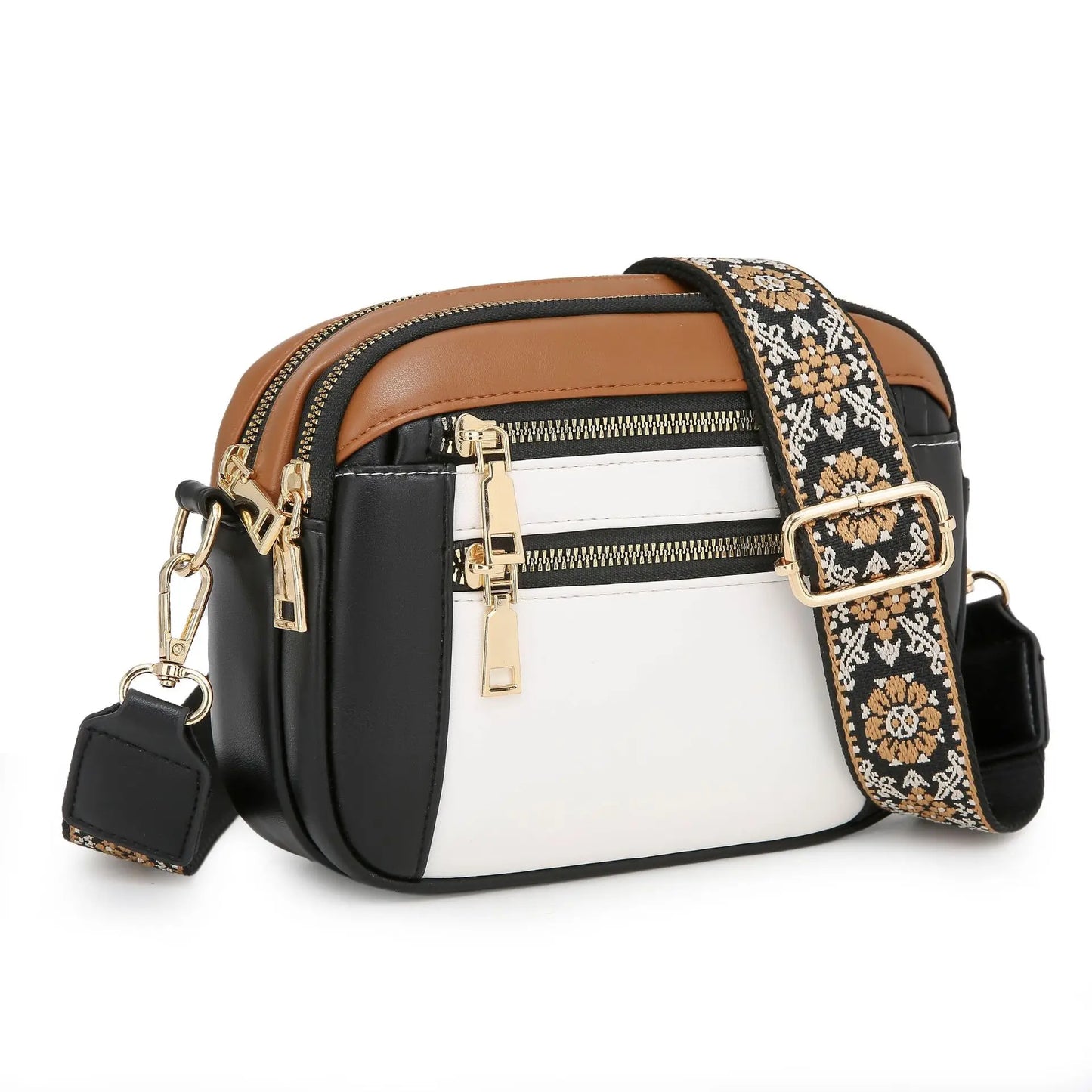 Ayla Refined Leather Shoulder Bag with Adjustable Strap
