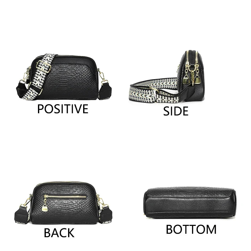 Amara Refined Leather Shoulder Bag – Elegant Adjustable Premium Leather Carryall
