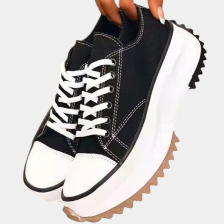 Eveloise Comfortable Platform Sneaker with EVA Cushioning Durable Canvas