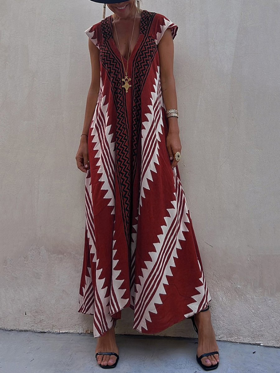 Boho™ | Sleeveless V-neck Dress