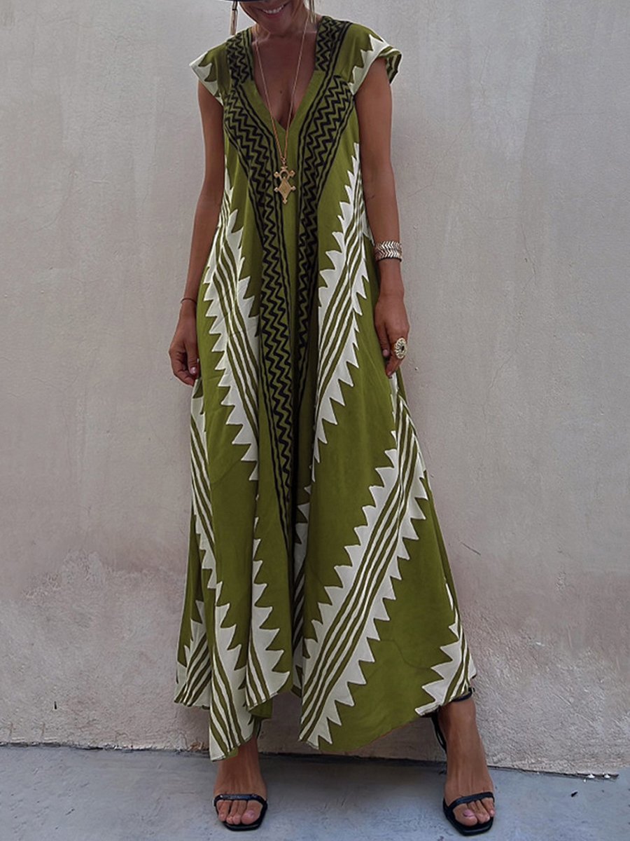 Boho™ | Sleeveless V-neck Dress