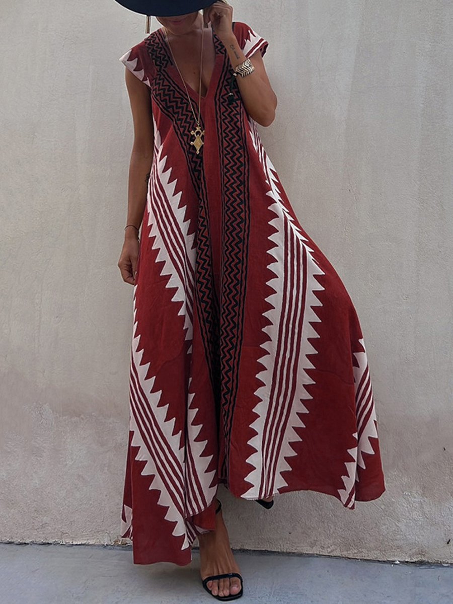Boho™ | Sleeveless V-neck Dress