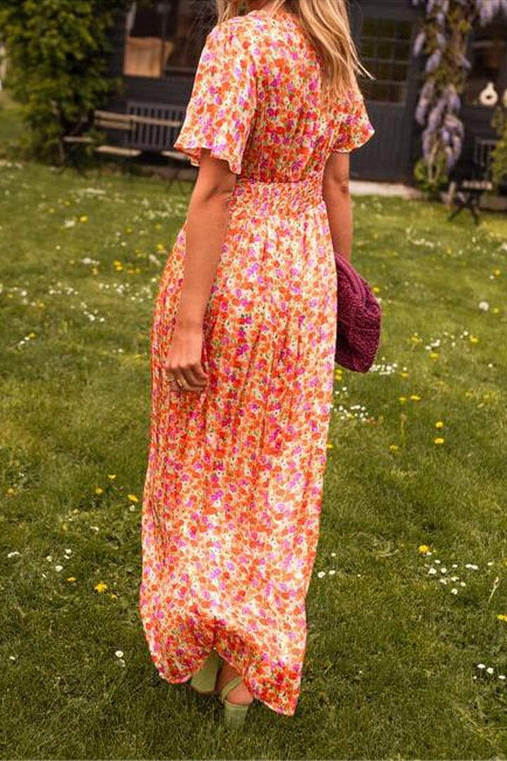 Amelia | Elegant Long Dress with V-Neck