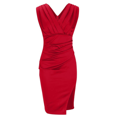 Francesca™ | V-Neck Dress with Split
