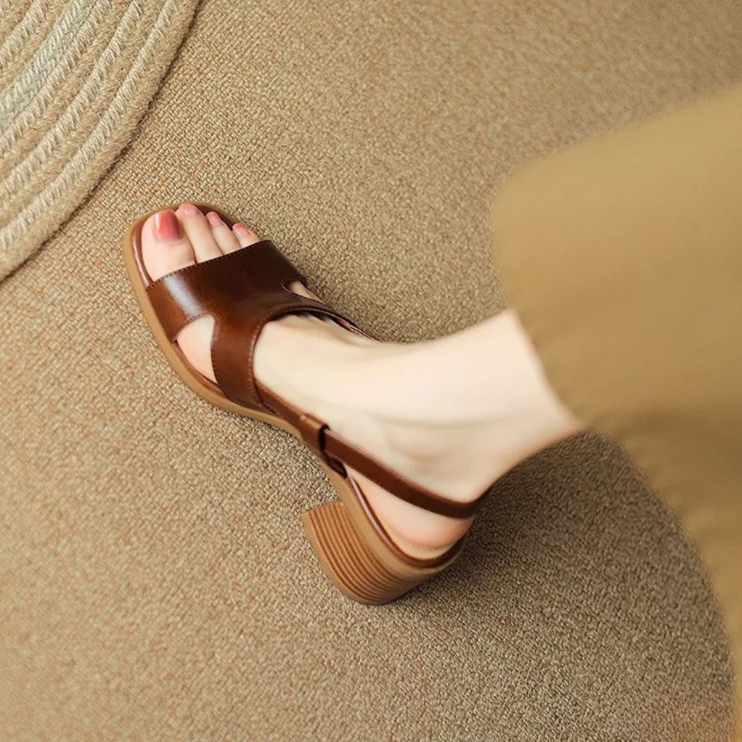 Summer Retro Squared Sandals