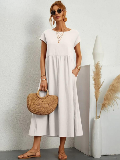 Giulia™ | Elegant Essential Dress in Cotton and Linen
