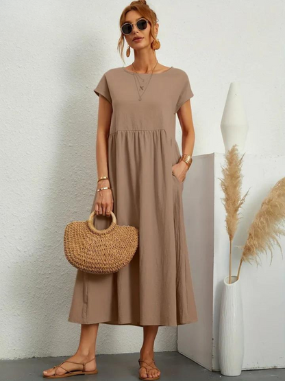 Giulia™ | Elegant Essential Dress in Cotton and Linen