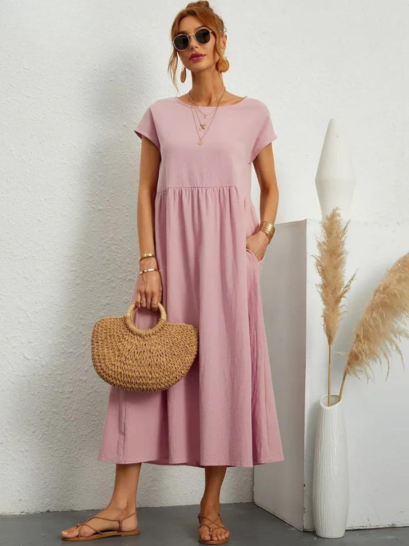 Giulia™ | Elegant Essential Dress in Cotton and Linen