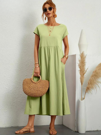 Giulia™ | Elegant Essential Dress in Cotton and Linen