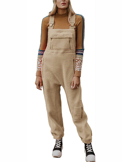 Newport Reserve I Women's Fleece Thermal Overalls With Zippered Pockets