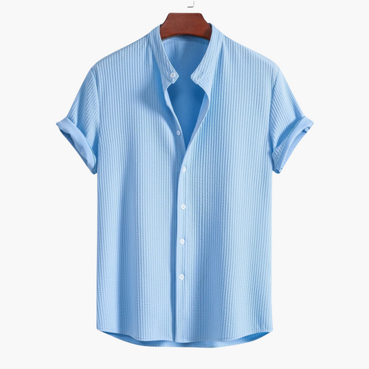 Karl™ | Stylish & Comfortable Shirt with Stand Collar for All Occasions