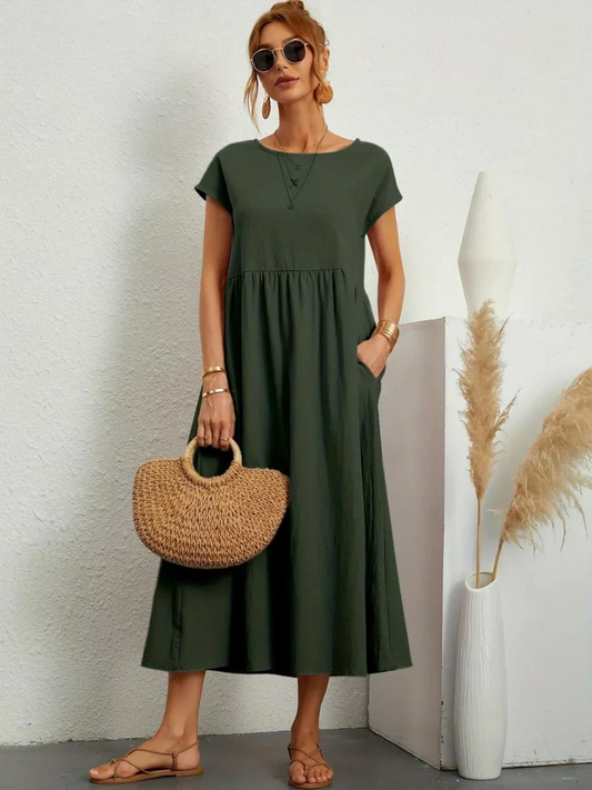 Giulia™ | Elegant Essential Dress in Cotton and Linen