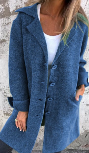 Isabella Trendy Women's Wool-Blend Coat Elegant Warmth Versatile