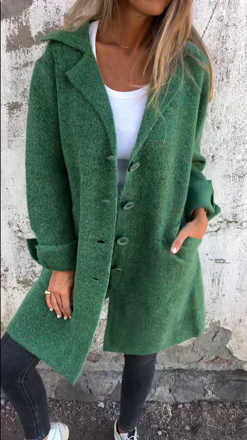 Isabella Trendy Women's Wool-Blend Coat Elegant Warmth Versatile