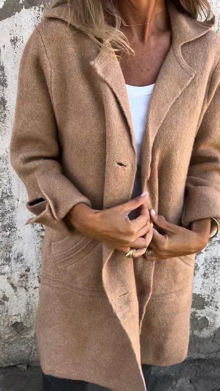 Isabella Trendy Women's Wool-Blend Coat Elegant Warmth Versatile