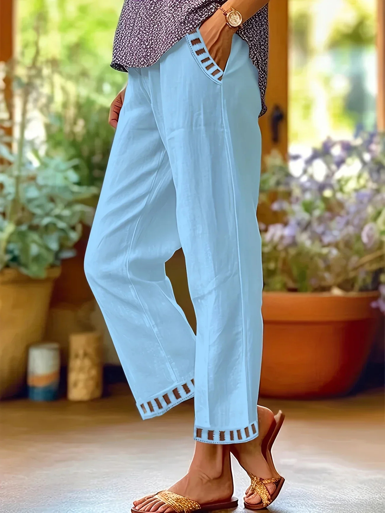 Karla - Lightweight Linen Trousers