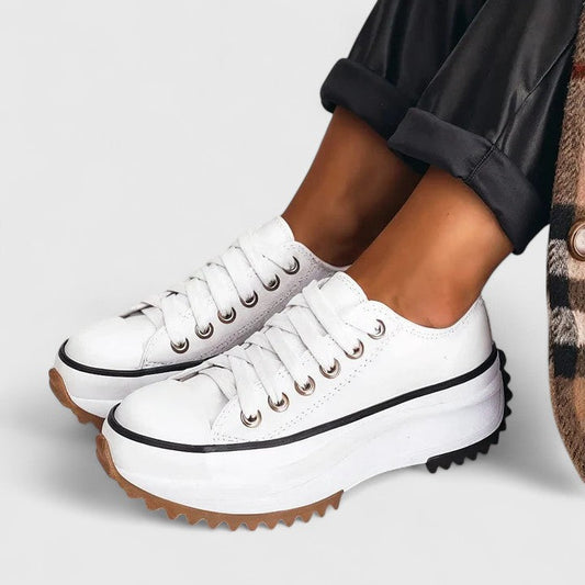 Eveloise Comfortable Platform Sneaker with EVA Cushioning Durable Canvas