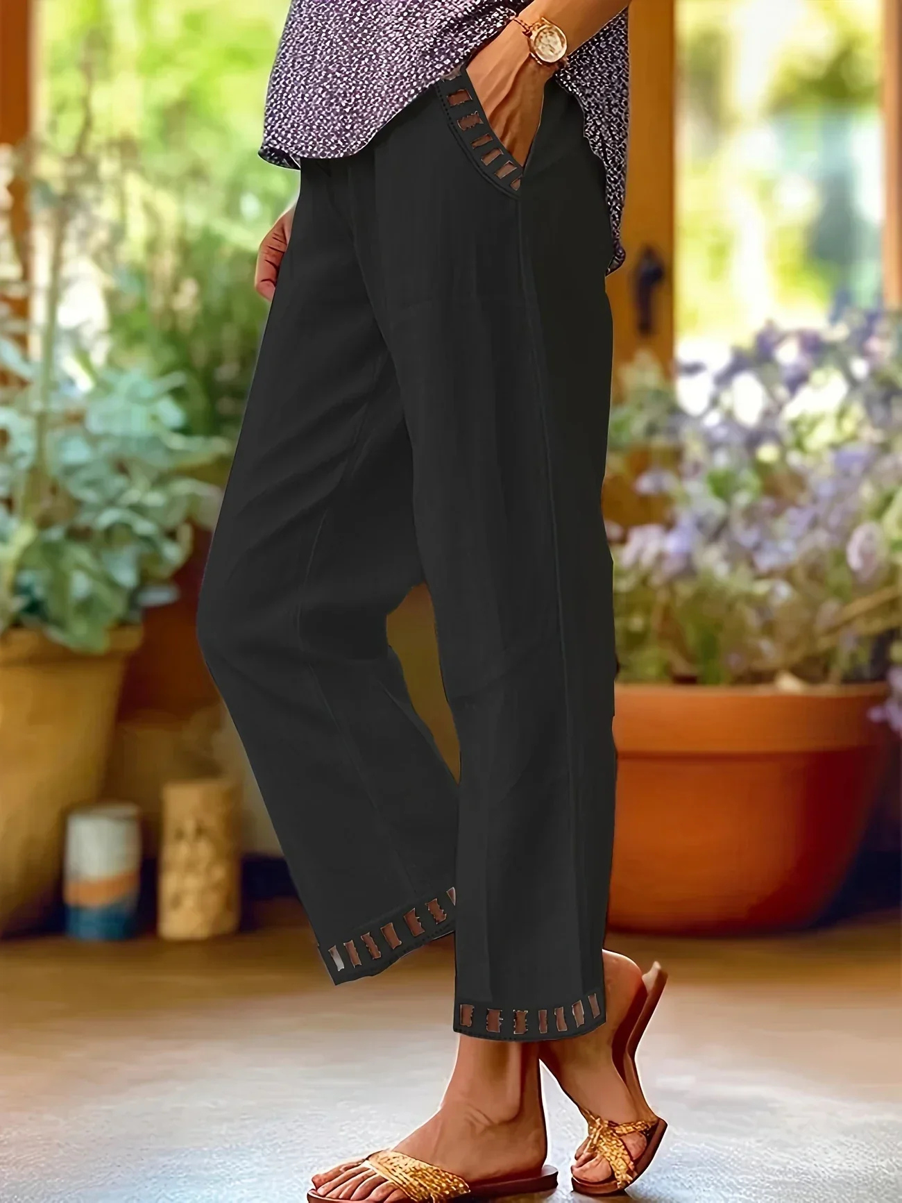 Karla - Lightweight Linen Trousers