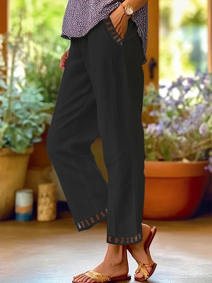 Karla - Lightweight Linen Trousers