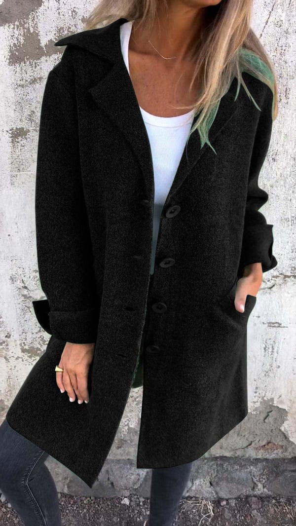 Isabella Trendy Women's Wool-Blend Coat Elegant Warmth Versatile