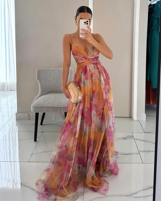 Gaia™ | Long Floral and Romantic Dress