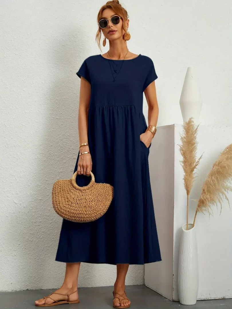 Giulia™ | Elegant Essential Dress in Cotton and Linen
