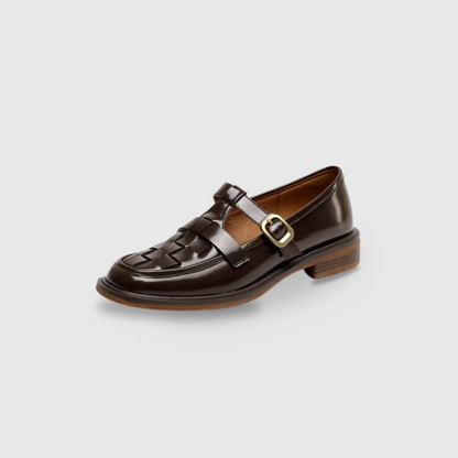 Genuine Leather Retro Flats