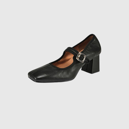 Leather Elegant Mary Janes