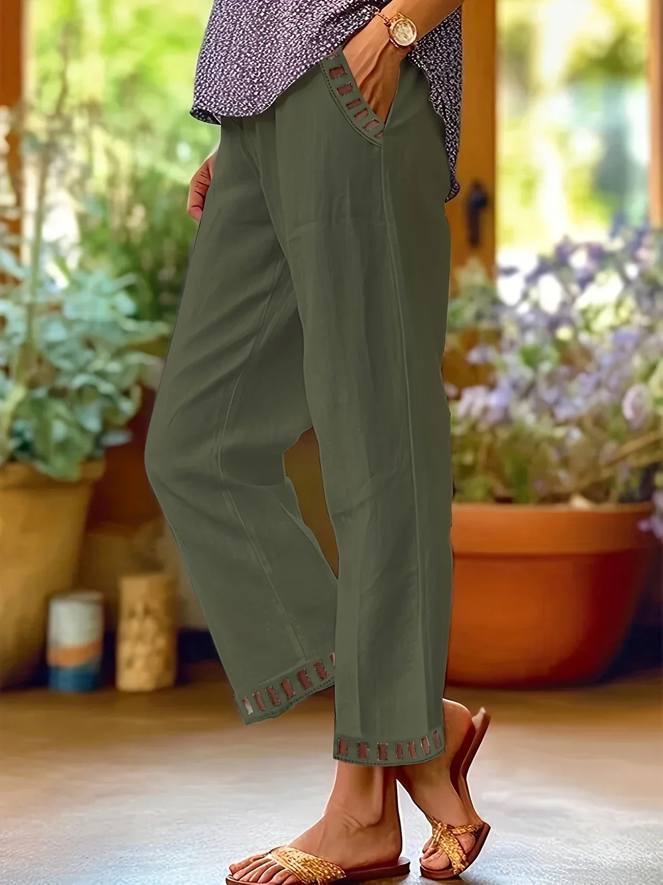 Karla - Lightweight Linen Trousers
