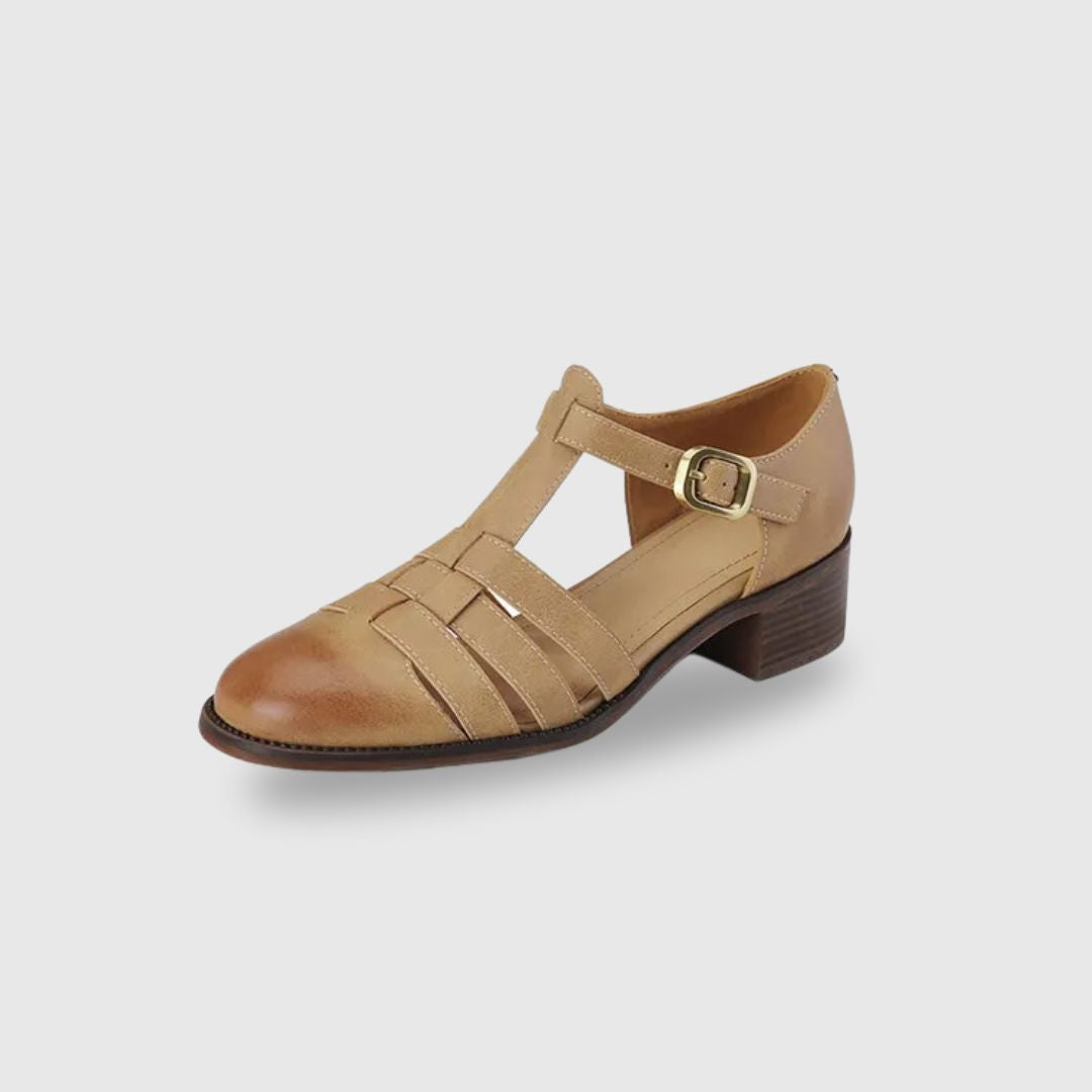 Chunky Heel Round Toe Sandals