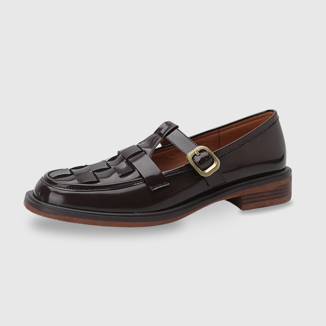 Genuine Leather Retro Flats
