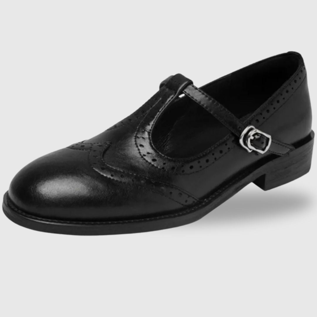 Retro Leather Brogue Sandals