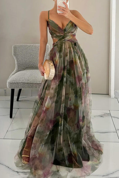 Gaia™ | Long Floral and Romantic Dress