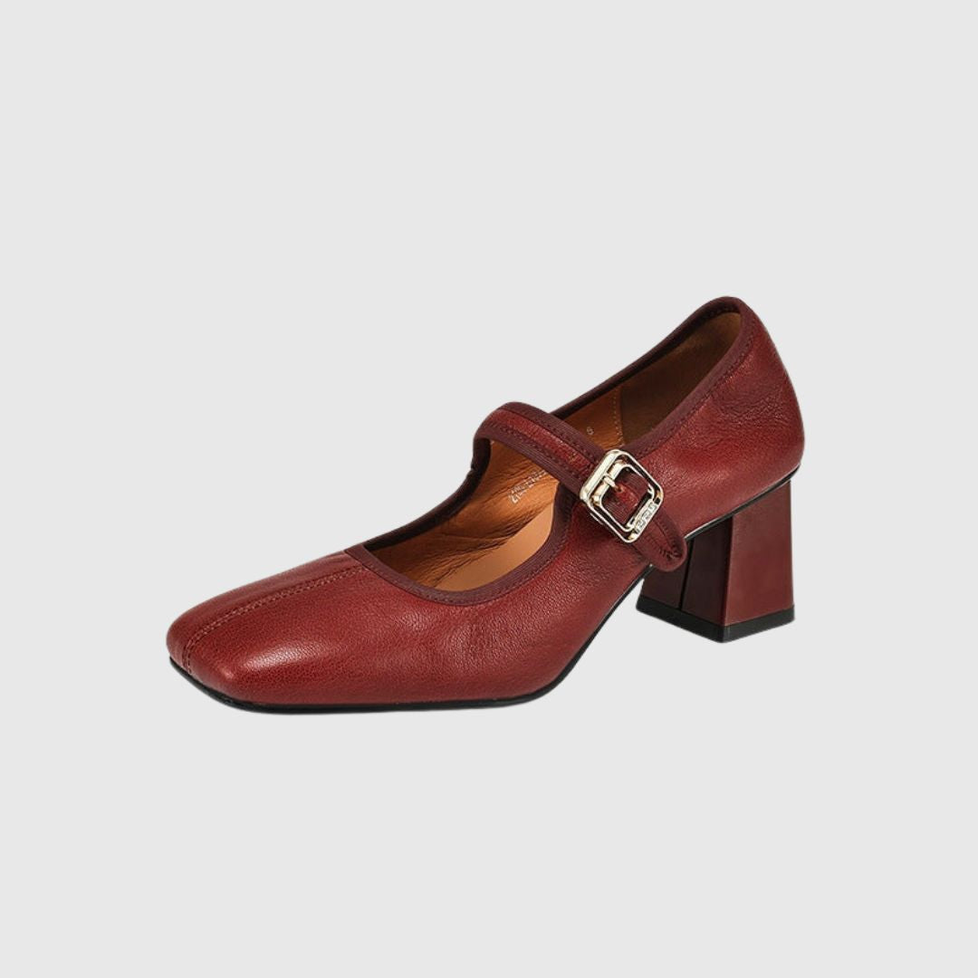 Leather Elegant Mary Janes