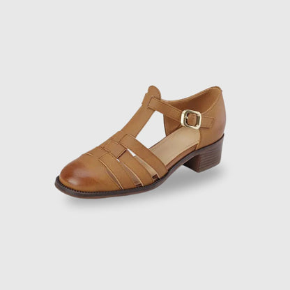 Chunky Heel Round Toe Sandals