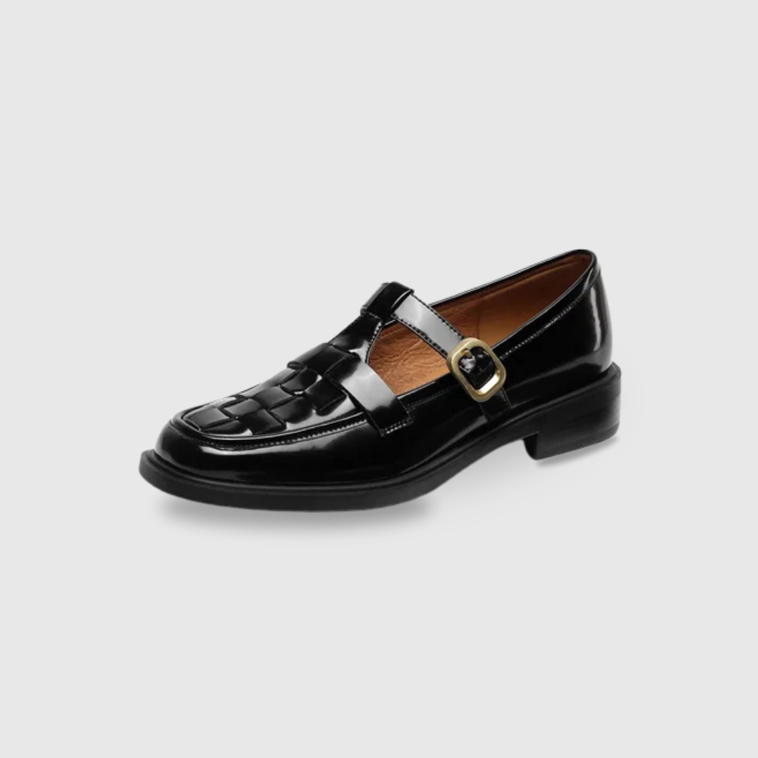 Genuine Leather Retro Flats