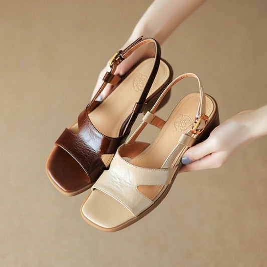 Summer Retro Squared Sandals
