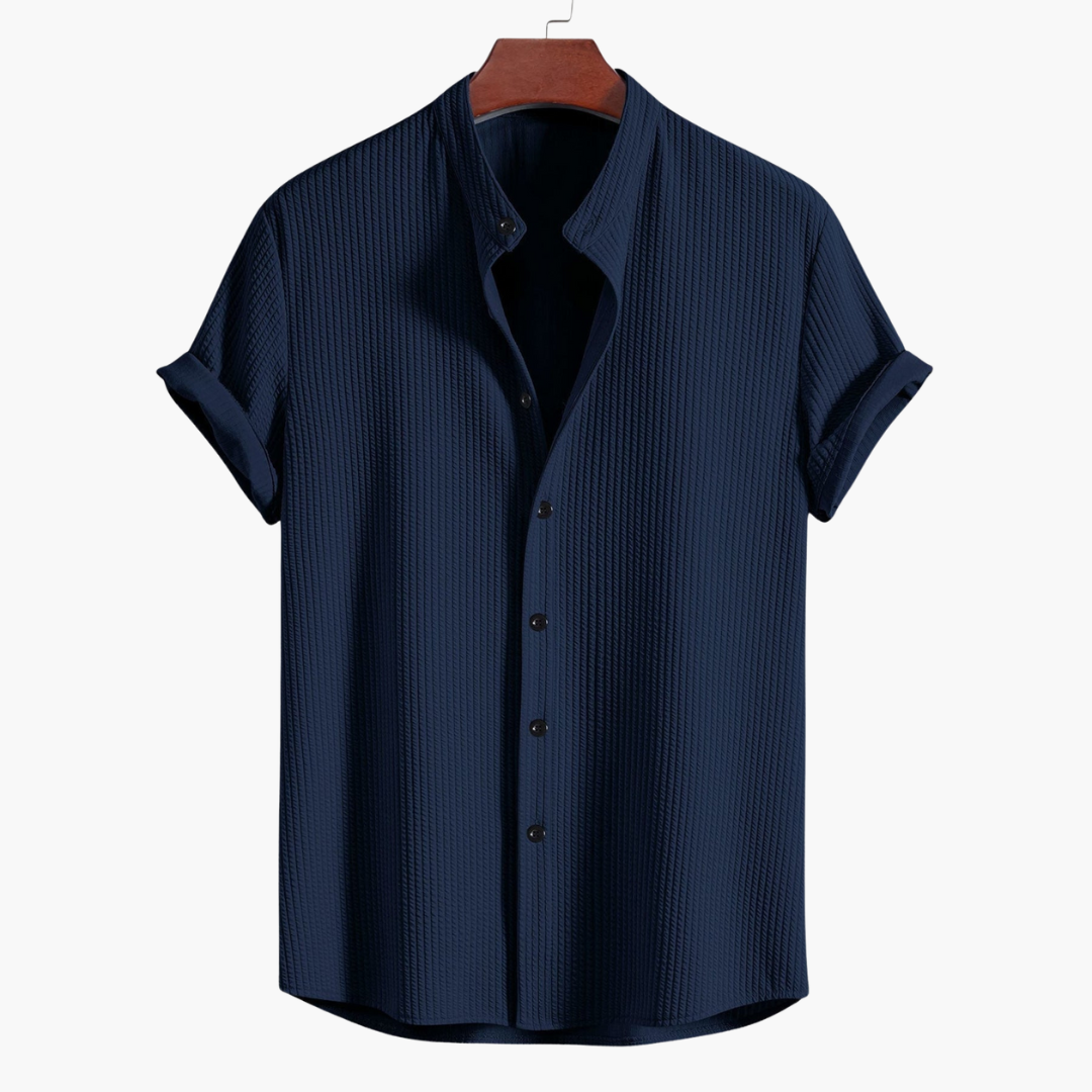 Karl™ | Stylish & Comfortable Shirt with Stand Collar for All Occasions