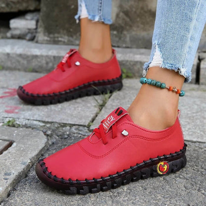 Women's Leather Lace-Up Orthopedic Shoes