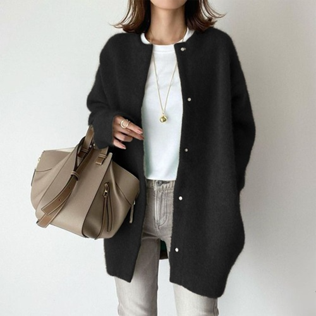 Amandine Refined Layering Cardigan – Elegant Versatile Knit for All Seasons