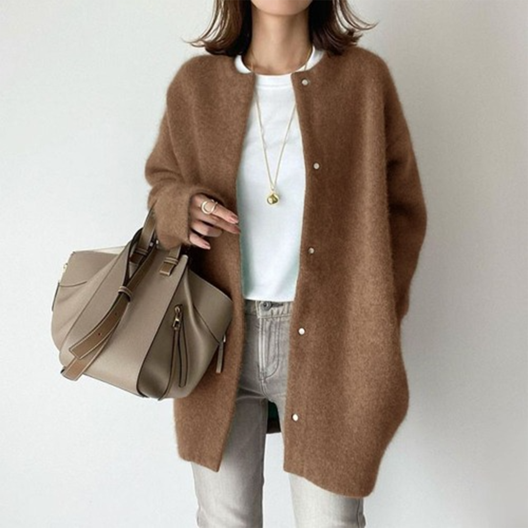 Amandine Refined Layering Cardigan – Elegant Versatile Knit for All Seasons