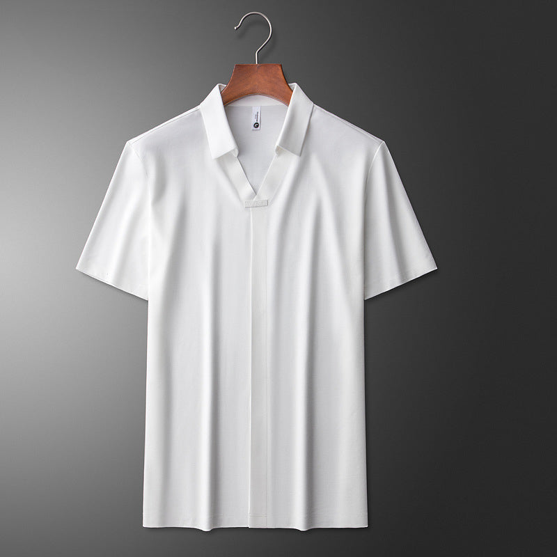Maglia Polo in Cotone e Seta Cornelio